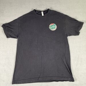 Santa Cruz Skateboards Logo Graphic T-shirt Men Large‎ Black Short Sleeve